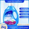 Detergente de Lavar Roupa de Alta Espuma Aprimorado 2kg Lavanda Atacado Proteção da Cor Remoção de Manchas Aroma Fresco Presente Doméstico Dropshipping
