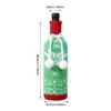Decoraciones navideñas transfronterizas: Funda sin rostro de Rudolph para botella de vino, funda de punto a rayas de Santa para botella de vino, decoración de mesa