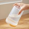 Contenedor Crisper Personalizado para Refrigerador Transparente Redondo Grado Alimenticio Caja de Almacenamiento Cocina Tarro Sellado a Prueba de Humedad Tarro de Almacenamiento tipo Bolso
