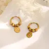 Pendientes Exquisitos de Lujo Ligero con Forma de Estrella Coreanos y Japoneses para Mujer, Brazaletes para Oreja de Acero Inoxidable, Aros Huecos para Oreja, Pendientes Lindos Simples Versátiles