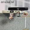 Adornos Colgantes Decorativos, Tapón Antipolvo para Teléfono Móvil, Tipo-C 2D Acrílico con Forma de Gato Lindo Pieza Plana de Interfaz