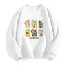 Impressão Estilo Hong Kong Inglês Moletom Tendência Novo Gola Redonda Camiseta de Manga Longa Estilo Casal Anime Novo Top Primavera e Outono