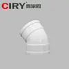 Xijiayuan cotovelo de PVC de 45 graus conexões de tubo de PVC pequena curva curva reta oblíqua conexões de tubo de esgoto de PVC meia curva
