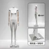 Suporte de manequim de corpo inteiro e sem seios para lojas de roupas femininas, adereço para vitrine, manequim de meio corpo