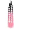 Peruca Colorida Colorida Colorida Lantern Lantern Ponytail Trançada à Mão Dreadlock Trança Longa Trança Lanterna para Mulheres Estilo Hip-Hop