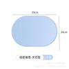 Tapete de silicone para crianças Tapete de isolamento térmico oval Tapete de mesa lavável antiderrapante Tapete de mesa para alunos da escola primária Logotipo imprimível resistente a altas temperaturas