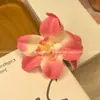 Atmosfera de Início de Primavera Grampo Roxo Rosa Simulada Borboleta Grampo de Cabelo Super Fada Foto Sentido Avançado Grampo Lateral Acessórios de Cabelo para Mulheres
