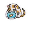Jiu Shao Lindo Gato de Dibujos Animados Bordado Parches de Tela Accesorios de Ropa Parches de Animales Insignia de Bordado a Computadora Pegatinas de Bordado para Bebé