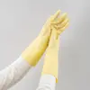 Luvas de Lavar Louça de Veludo com Cordão Espesso, Luvas de Borracha de Aparência Sofisticada e Duráveis, Luvas Multifuncionais para Proteção das Mãos na Lavanderia e Tarefas Domésticas