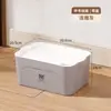 Caixa de Armazenamento Multiespecificação Estilo Japonês Organização de Mesa Sundries de Cozinha Lanches Brinquedos Cesta de Armazenamento Densa Caixa Selada à Prova de Poeira