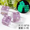 Cubo de Gelo Simulado Cubo de Gelo Transparente Saco Surpresa Par Glitter Fino Cubo de Gelo Luminoso Cápsulas de Gelo Pedra de Cristal Bar Adereços para Fotografia