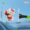 Lindo Clip de Perfume para Ventilación de Coche de Gato Gatito Acrílico Decoración de Coche Accesorio de Interior Adorno de Fragancia