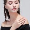 Carloch deseo AliExpress Amazon Más Vendido Anillo Cerrado Elegante Rosa Diamante Solitario Color Mezclado para Mujer