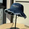 Nuevo Sombrero de Pescador de Mezclilla Desgastada Retro 2026 para Mujer, Sombrero de Sol de Primavera con Ala Ancha, Hace que la Cara se Vea Más Pequeña, Casual y Sencillo