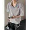 Estilo Old Money Nova Camisa Polo Masculina Verão Nova Marca Tendência Scoundrel Cleanfit Top Tendência Camiseta Solta