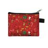 Bolsa de moedas de Natal nova e transfronteiriça, bolsa de moedas impressa conveniente para crianças, bolsa de chaves da moda, bolsa de armazenamento de certificados