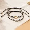 Moda Venta Caliente Nuevo Conjunto de Pulseras Colgante Sol Luna Pulsera de Cuerda Tejida a Mano Joyería de Mano para Hombres Mujeres Mejores Amigos Pulsera para Amigos
