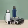 Taza Termo Termo Botella de Acero Inoxidable 304 de Gran Capacidad con Asa para Viajes al Aire Libre Deportes Montañismo Ciclismo