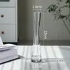 Jarrón Pequeño Individual Estilo Ins para Arreglo Floral de Sala de Estar, Adorno de Vidrio para Hotel, Flores Frescas Cultivadas en Agua Simples, Maceta Transparente Mini para Flores