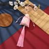 Saquinho Vintage Estilo Chinês com Design "Paz e Bênçãos", Bolsa Repelente de Mosquitos de Artemísia DIY, Acessório Hanfu, Pingente para Bolsa Atacado