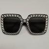 5742 Nuevas Gafas de Sol de Diamantes con Montura Cuadrada Gafas de Sol de Moda Europea y Americana Transfronteriza Gafas Retro de Moda