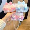 Accesorios para el Cabello de Año Nuevo 2026 Niñas Rojo Festivo Hanfu Accesorios para el Cabello Estilo Chino Infantil Pinzas para el Cabello con Lazo y Borla de Princesa