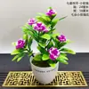 Planta em vaso artificial rica em frutas flor artificial buquê decorativo flor artificial rica em frutas de plástico planta verde flor seca pequenos enfeites