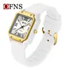 Reloj Oufani Impermeable con Números Romanos, Correa Simple de Nailon, Reloj de Cuarzo, Silencioso, Ligero, Reloj Unisex para Escuela Secundaria y Exámenes de Admisión a la Universidad
