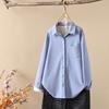 Outono e inverno 2024 forrado com fleece espesso lixado cor sólida feminino bolso quente camisa camisa atacado tendência