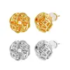 Pendientes de Moda con Aguja de Plata 925 con un Toque de Lujo, Chapados en Cobre, Pendientes Finamente Elaborados con Diseño Original en Oro y Plata, Elegantes Clips para Orejas
