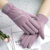 Guantes Cálidos de Invierno para Ciclismo y Conducir al Aire Libre para Mujer, Estilo Celebridad de Internet con Felpa Adicional, Calidez Invernal, Personalidad