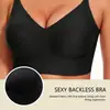 Sutiã Zeriluna Sexy Sem Costas, Ajuste Confortável Sem Costura, Design Versátil com Alças Cruzadas, Lingerie Push-Up