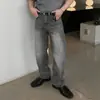 Jeans de verano 2026 para hombre, de venta caliente, estilo europeo y americano, con bloques de color, pantalones casuales rectos y elegantes en color gris, venta al por mayor de comercio exterior