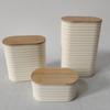Tarro Sellado de Lujo Ligero con Tapa de Madera Tapa de Plástico Tarro para Café Tarro para Té con Tapa Almacenamiento de Alimentos para el Hogar Caja Pequeña de Almacenamiento para la Cocina