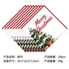 Set de decoración para fiesta de cumpleaños de árbol de Navidad transfronterizo, platos de papel desechables, vasos de papel, servilletas de papel, vajilla