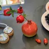 Adornos Festivos, Florero de Cerámica con Fruta de Granada Simulada, Adornos para Arreglos Florales, Florero Creativo de Nicho de Gama Alta, Adornos de Cerámica
