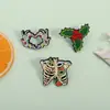 Set de Broches de Halloween Qihe con Calavera, Acebo y Otros Elementos, Insignia, Pin Personalizado para Ropa, Accesorios de Moda al por Mayor