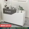Balcão de caixa moderno e simples para lojas de roupas, mesa de bar, balcão de caixa, pequeno balcão, balcão de recepção de salão de beleza mesa de bar