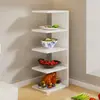 Ferramenta de preparo e armazenamento para cozinha, escorredor de pratos multicamadas para bancadas de cozinha, ferramenta de armazenamento multifuncional para o fogão
