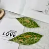 Impresión 3D Simulación de Navegación Suave de Hojas Falsas DIY Evergreen, Hojas Artificiales para Decoración de Interiores Accesorios de Pared
