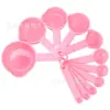 Itens em Estoque para Cozinha, Atacado do Fabricante, Colheres Medidoras de Plástico, Conjunto de 11 Peças, Colheres Medidoras com Marcações de Escala, Ferramentas de Confeitaria DIY