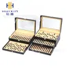 Caja de Almacenamiento de Joyería Lista para Usar Caja para Guardar Collares Maquillaje Bolígrafos Caja de Almacenamiento para Bolígrafos Caja de Exhibición de Joyería de Cuero Multicapa Colección de Bolígrafos