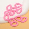 Cor Sólida 17*23mm Acrílico Fosco Corrente de Plástico Fosco Anel Aberto Corrente Pendente para Joias DIY Corrente Pendente para Celular