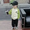 Chaqueta de Béisbol para Niños de Primavera y Otoño, Chaqueta Deportiva Casual Elegante Estilo Coreano para Niños, Ropa de Abrigo para Niños Pequeños, Comercio Exterior