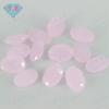 Huagang gema huevo en forma de polvo jade vidrio rosa vidrio arena fondo ovalado arena fondo polvo huevo vidrio piedra desnuda al por mayor