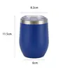 Comercio Exterior Más Vendido Taza Mini Cáscara de Huevo 12 oz Termo de Acero Inoxidable 304 Doble Capa Copa de Vino en Forma de U Termo Personalización