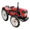 Tractor Pequeño de Cuatro Ruedas Monocilíndrico de 25 Caballos de Fuerza con Llantas Agrícolas para Trasplante en Invernadero, Aspersión y Rotocultivo, con Distancia entre Ejes Alta que No Aplasta las Plantas