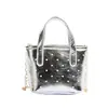 Bolsa de Mão Infantil Estilo Coreano com Bolinhas Fofas, Pequena Bolsa de Balde Moda Transversal, Nova Bolsa Acessório para Roupa de Princesa