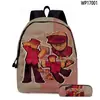 Novo Produto Transfronteiriço 2025 Conjunto de Duas Peças Mochila Forsaken Gubby, Estojo e Lancheira com Estampa