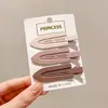 Presilhas de cabelo de alta qualidade estilo coreano em cores dopamina para mulheres, presilhas de bico de pato doces para franja, acessórios de cabelo